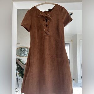 NWOT Express Double Lined Suede Dress